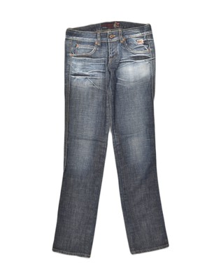ROY ROGERS Damen Straight Jeans W27 L34 Blau Baumwolle YE10
