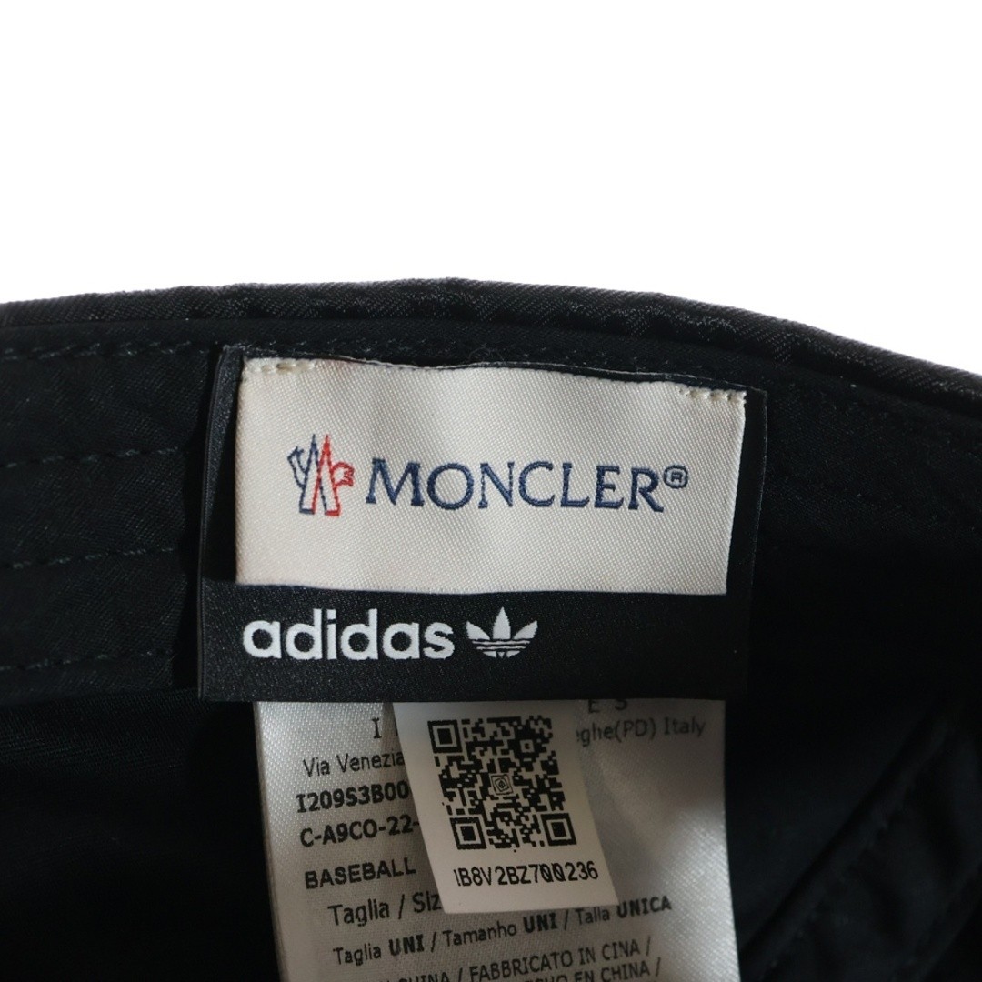 MONCLER x ADIDAS Logo Total Pattern Baseball Cap Black I209S3B00003 Used 5b5d45e thumbnail 7