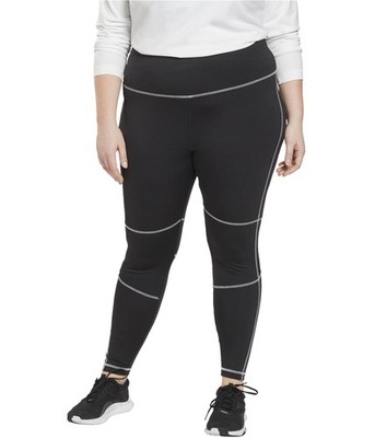 Reebok Workout Ready Detail Athletic Pants Black 2X 18-20W