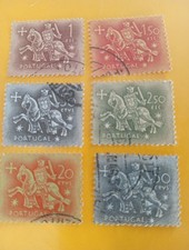 Lot Timbres Portugal 1953 Oblitérés 