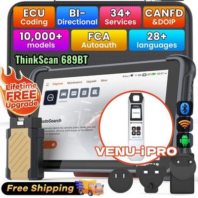 ThinkScan 689BT KFZ OBD2 Diagnosegerät Scanner 34 Reset Alle system + VENU-i PRO