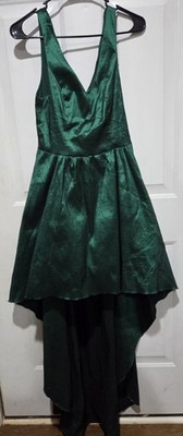 B. Darlin High-low Emerald Green Formal V-neck Dress Prom Evening Gown Sz  15/16 | eBay