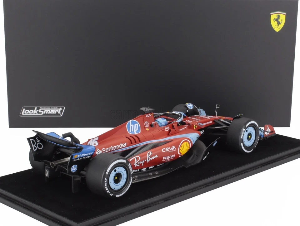 LOOKSMART 1:18 MODELLINO AUTO F1 FERRARI SF-24 #16 CHARLES LECLERC MIAMI GP 2024 - Immagine 3 di 4