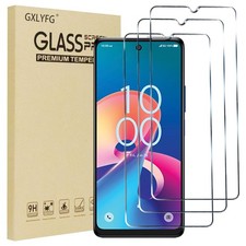 GXLYFG 3 Pack Tempered Glass Screen Protectors for TCL K32 5G/TCL Transparent