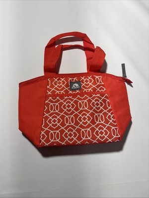 Igloo Peach Color Floral Design 9 Can Cooler/ Lunchbag