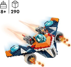 LEGO Marvel Rocket&rsquo;s Warbird vs. Ronan, Buildable Super Hero Spaceship Toy for K