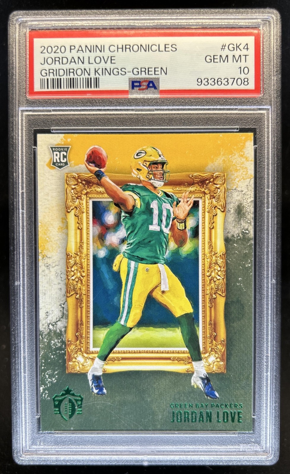 Jordan Love Panini Chronicles Gridiron Kings #GK4 Green
