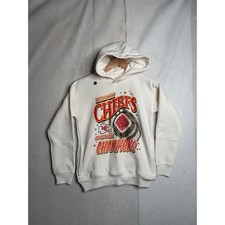 NWT NFL Kansas City Chiefs 1969 Super Bowl Champions Hoodie Cream Youth 11/12