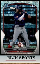 2023 Bowman Chrome #BCP-151 Juan Benjamin Cleveland Guardians RC Mega Mojo(1A2)
