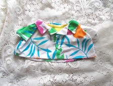 Vtg 1980's Fisher Price Puffalump Blue Elephant Plush Hawaiian Shirt Clothing