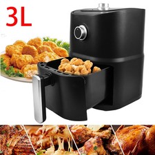 Compact Air Fryer 3L Manual Toaster Airfryer Oven Dishwasher Safe Multicooker
