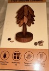 Coasters, Wooden Tree-Shaped Sapeli Wood Drink Coasters Set for Coffee Table,... — photo 1