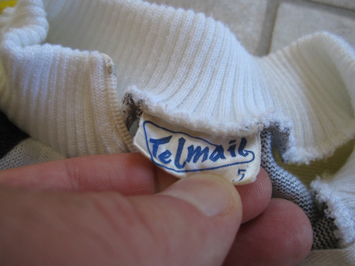 Maillot Cycliste Vintage Renault Gitane Années 80 - Bernard Hinault - Taille 5 / XL - Acrylique