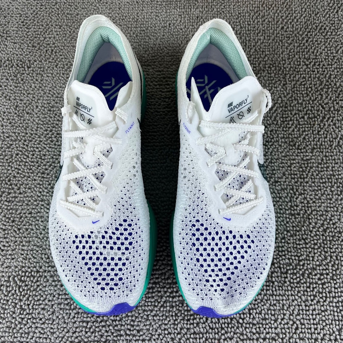 ★NIKE ZoomX Vaporfly Next% 3 White Deep Jungle★ Nike Zoomx Vaporfly NEXT% 3 Men's Size 14 White/Deep Jungle