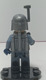 LEGO Star Wars Jango Fett Minifigure Mandalorian Jango Fett Smile Blue sw0468