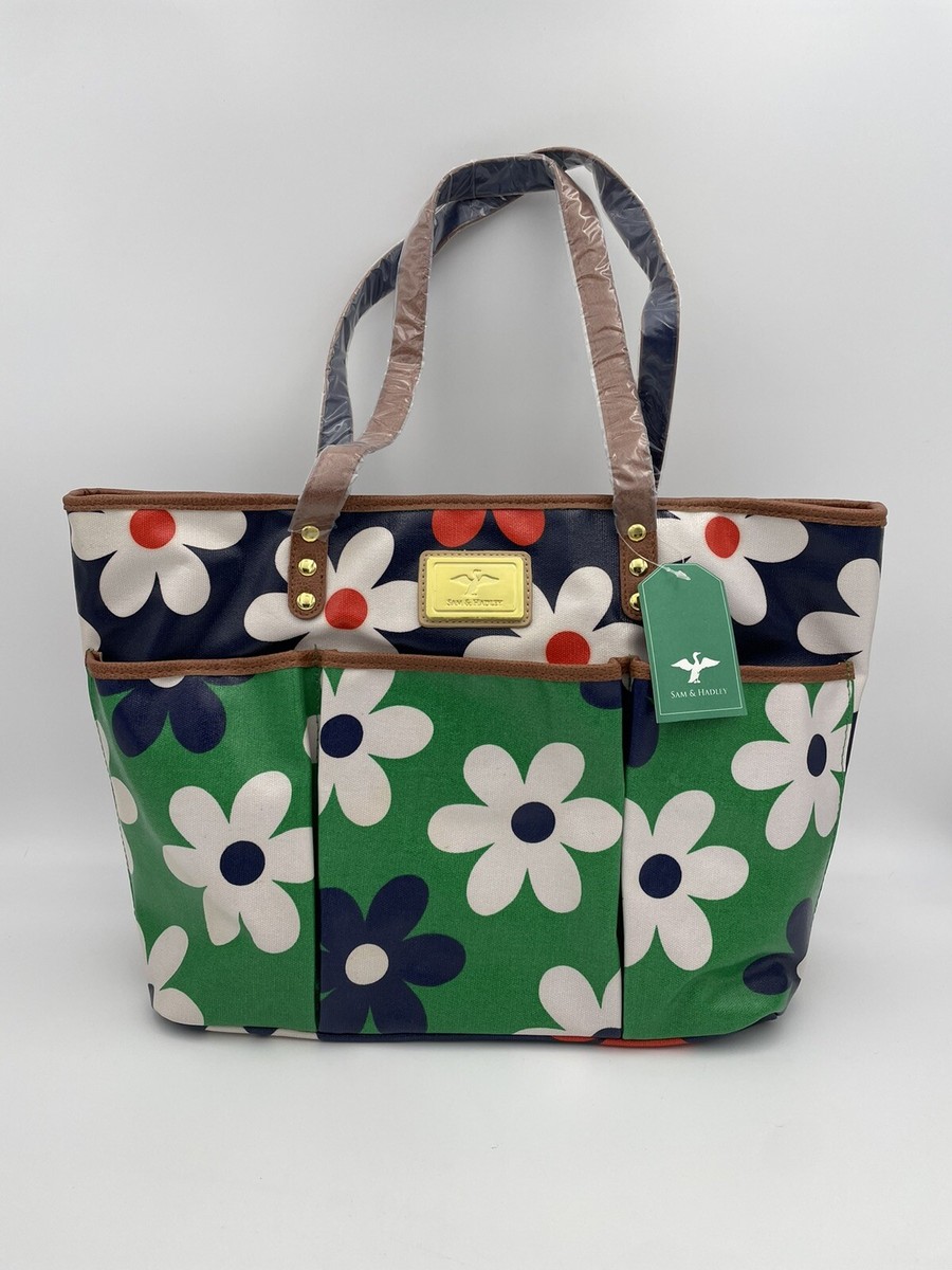 ●Mardi Mercredi●TERRY SPORTS TOTE BAG FLOWER MARDI_GREEN ○Mardi Mercredi○TERRY SPORTS TOTE BAG FLOWER MARDI_GREEN