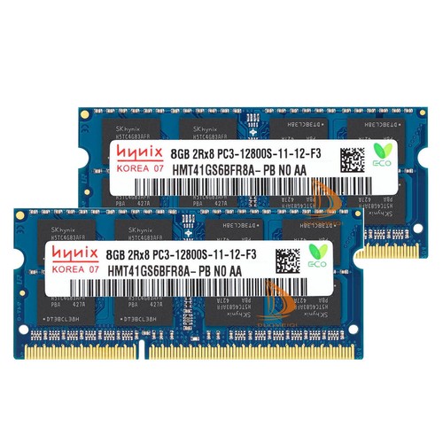 Lot De 4 Barrettes Mémoire RAM SK Hynix 8GB DDR3L - PC3-12800E (1600MHz), 1.35V, 2Rx8 - Soit 32 Go Au Total