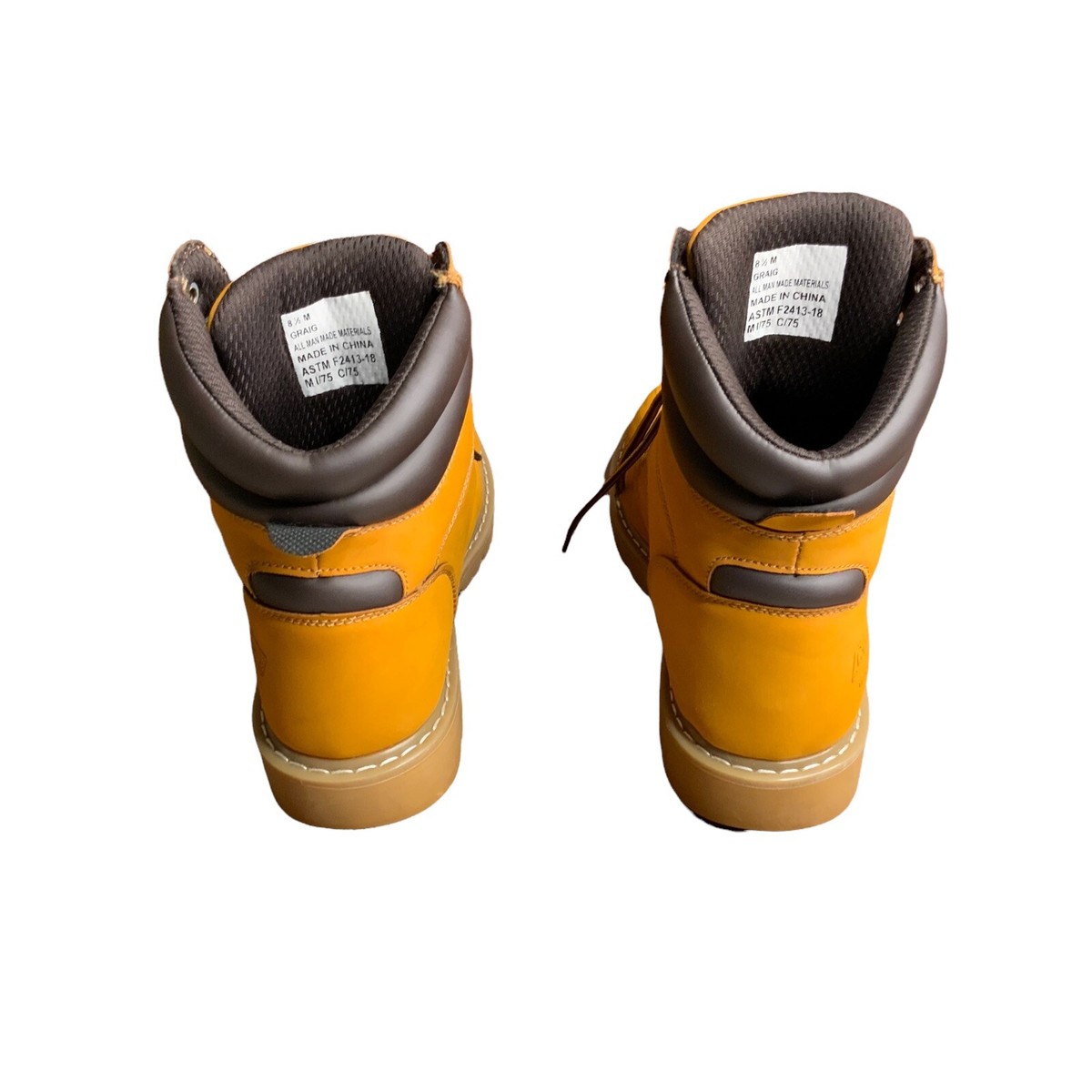 Coleman Workwear Steel Toe Work Boots Graig Men\'s US 8.5 ASTM F2413-18 Herman Survivors Mens F2413-18 Brown Grizzly Steel Toe Size  main image 2