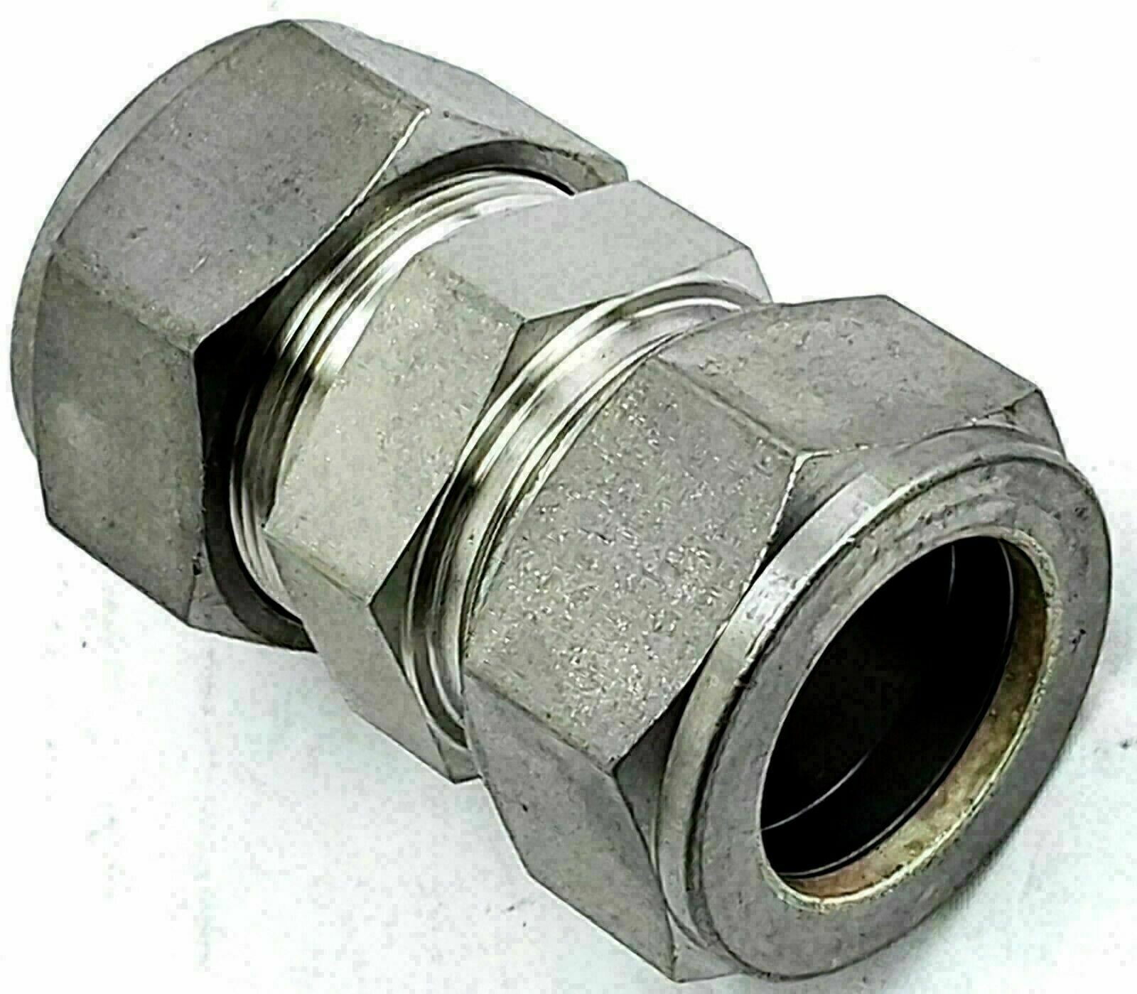 SS25M0616 STAINLESS STEEL SWAGELOK TUBE FITTING UNION 25 MM X 1" IN