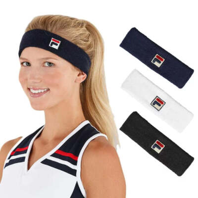 シュプリーム Supreme フィラ FILA ヘッドバンド Fila Solid Tennis Headband Black | eBay