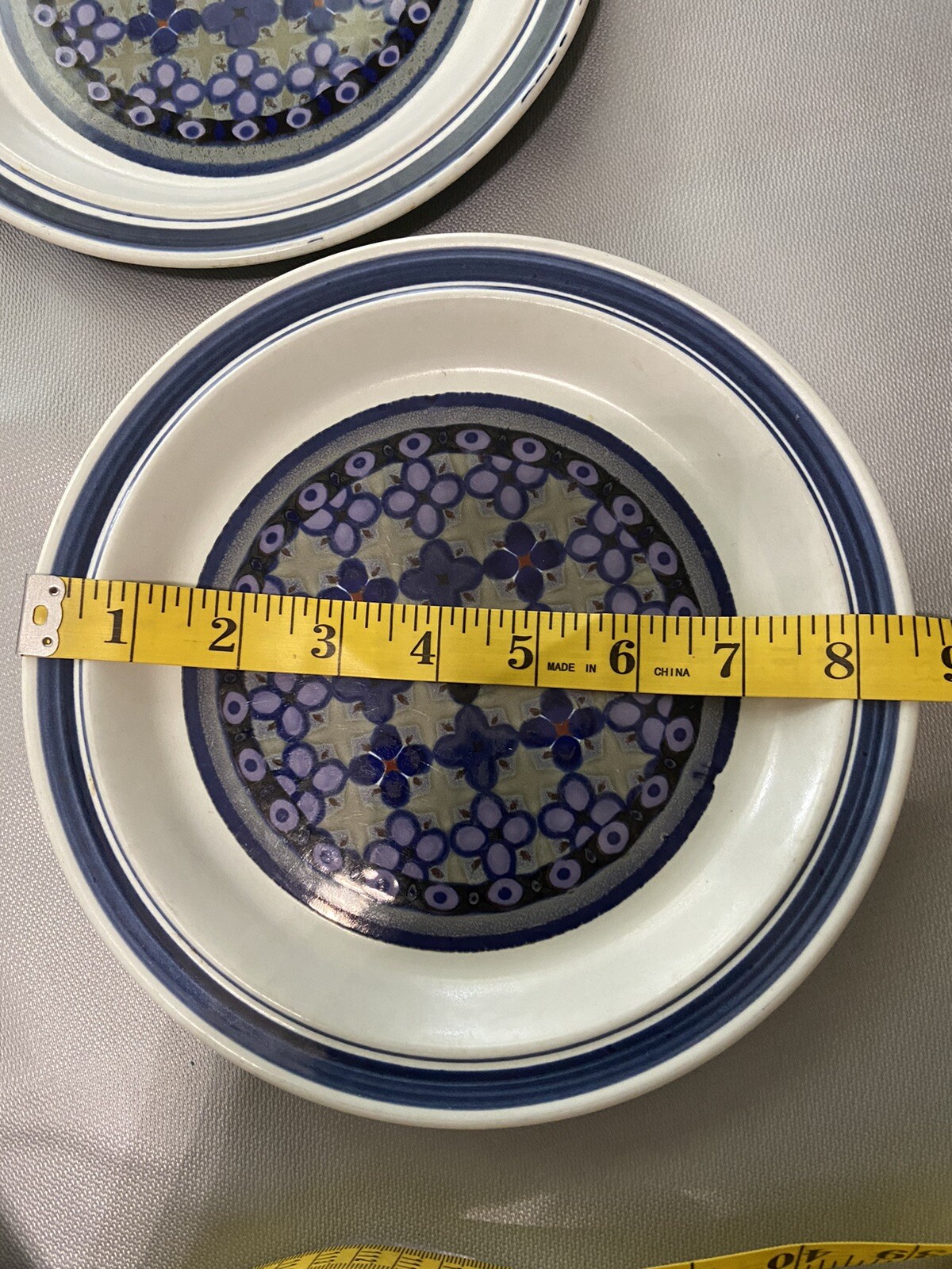 Royal Doulton Tangier 103/8" Dinner Plates Set of 4 Lambeth Stoneware