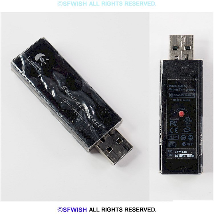 Logitech C-UAL52 SecureConnect USB Mini Receiver 831843-0000 *OPEN