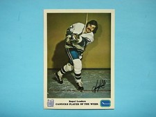 1973/74 ROYAL BANK LEADERS VANCOUVER CANUCKS NHL HOCKEY PHOTO JERRY KORAB SHARP+
