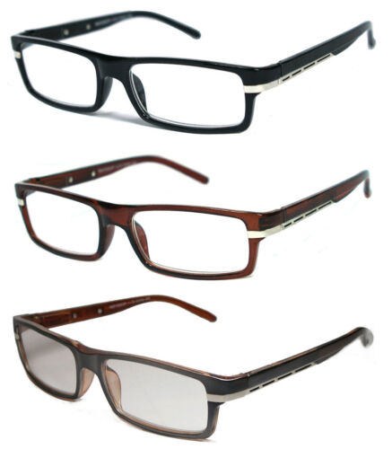 Man Woman Plastic / Spring Temple Reading Vision Glasses - RE06 Assorted Color - Picture 1 of 7