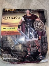 Spirit Halloween Adult Mens Gladiator Costume One Size Fits Most Up To Size 44