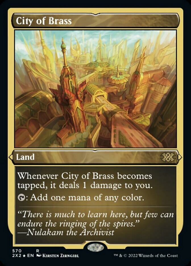 City of Brass - Double Masters 2022 - Near Mint Foil EN MTG