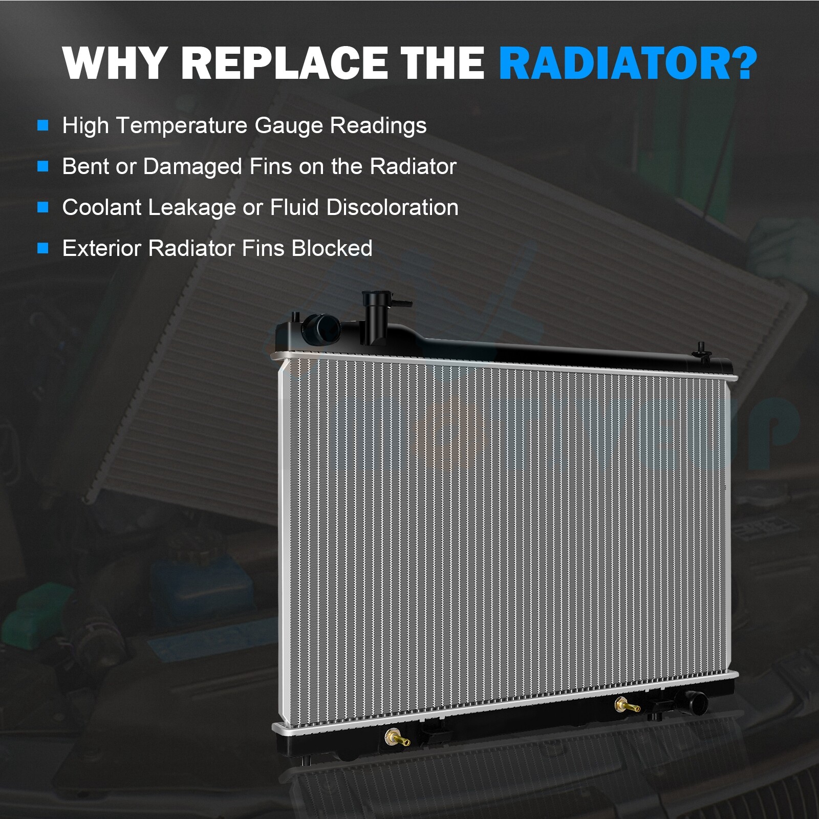Fx35 Radiator For 2003 2004 2005 2006 2007 2008 Infiniti FX35 3.5L Aluminum Radiator ...