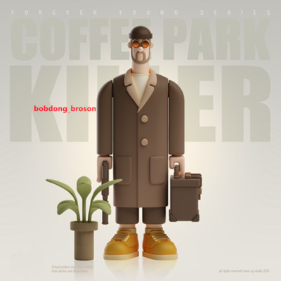 CLOSE-UP STUDIO Coffee Park Killer Forever Young Series Designer Figure H23CM