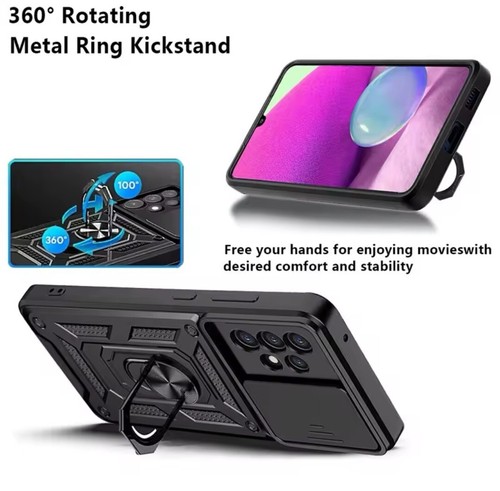 Custodia per Samsung Galaxy S22 Ultra,S22 Plus,S22 anello magnetico armatura antiurto - Foto 17 di 41