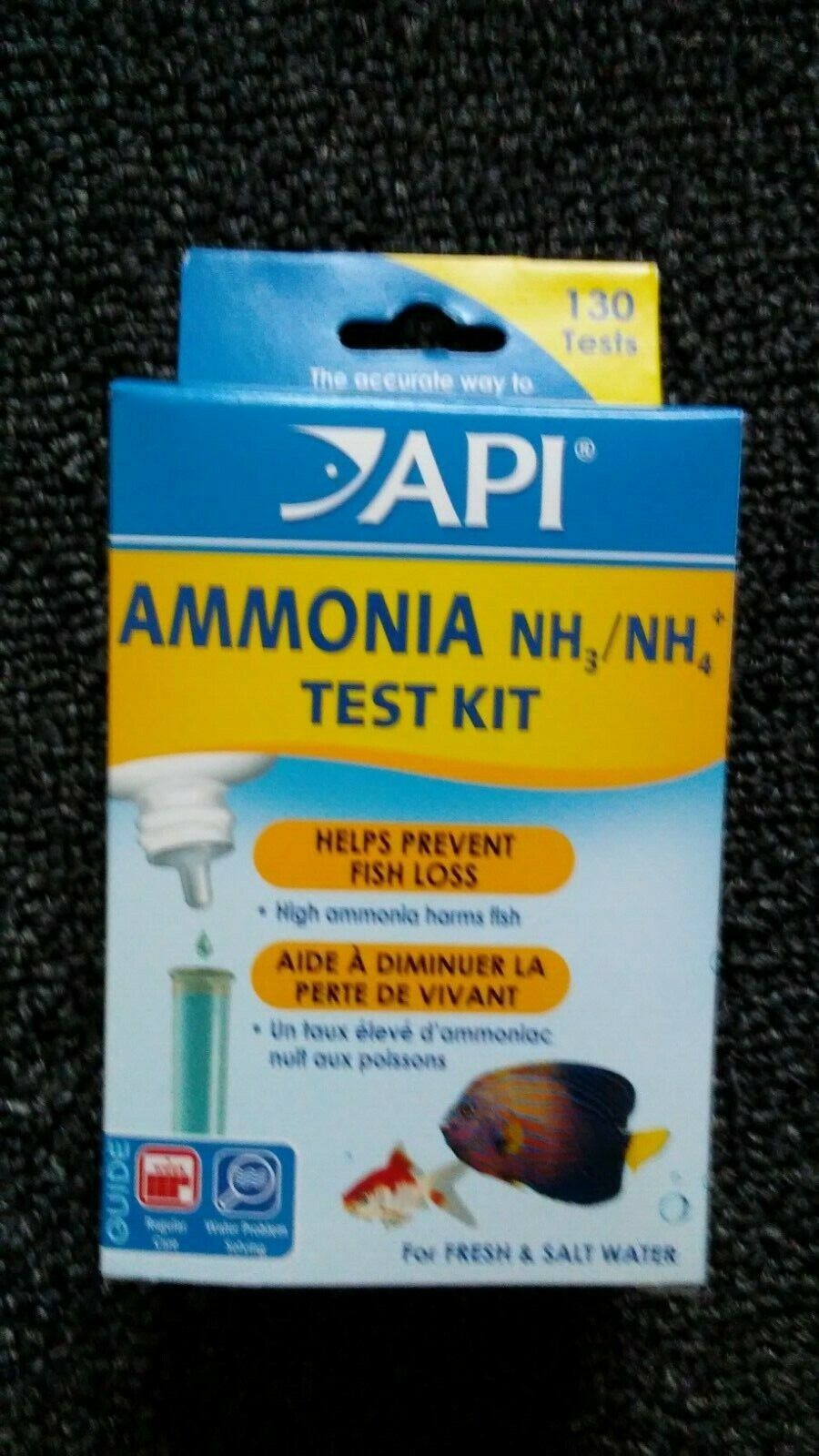 API Ammonia (NH3/NH4) Test Kit - Monitoring Ammonia Helps Prevent Fish Loss