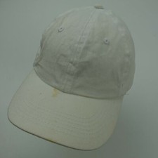 Blank White Youth Ball Cap Hat Adjustable Baseball