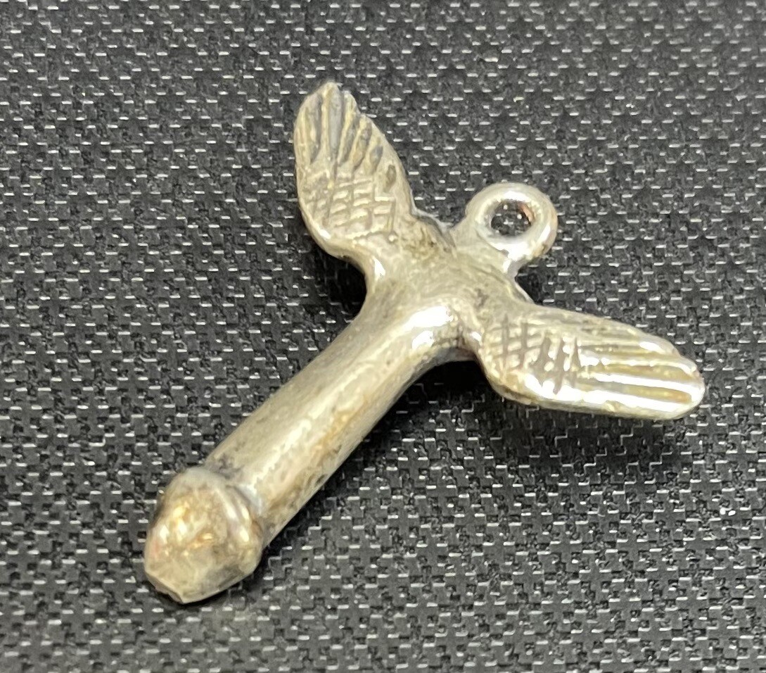 Roman Bronze Phallus Pendant great
