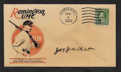 Joe Jackson Remington Ad Collector Envelope Original Period 1919 Stamp OP1115