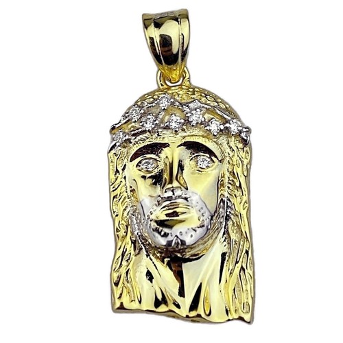 14K Gold Plated On 925 Silver Jesus 