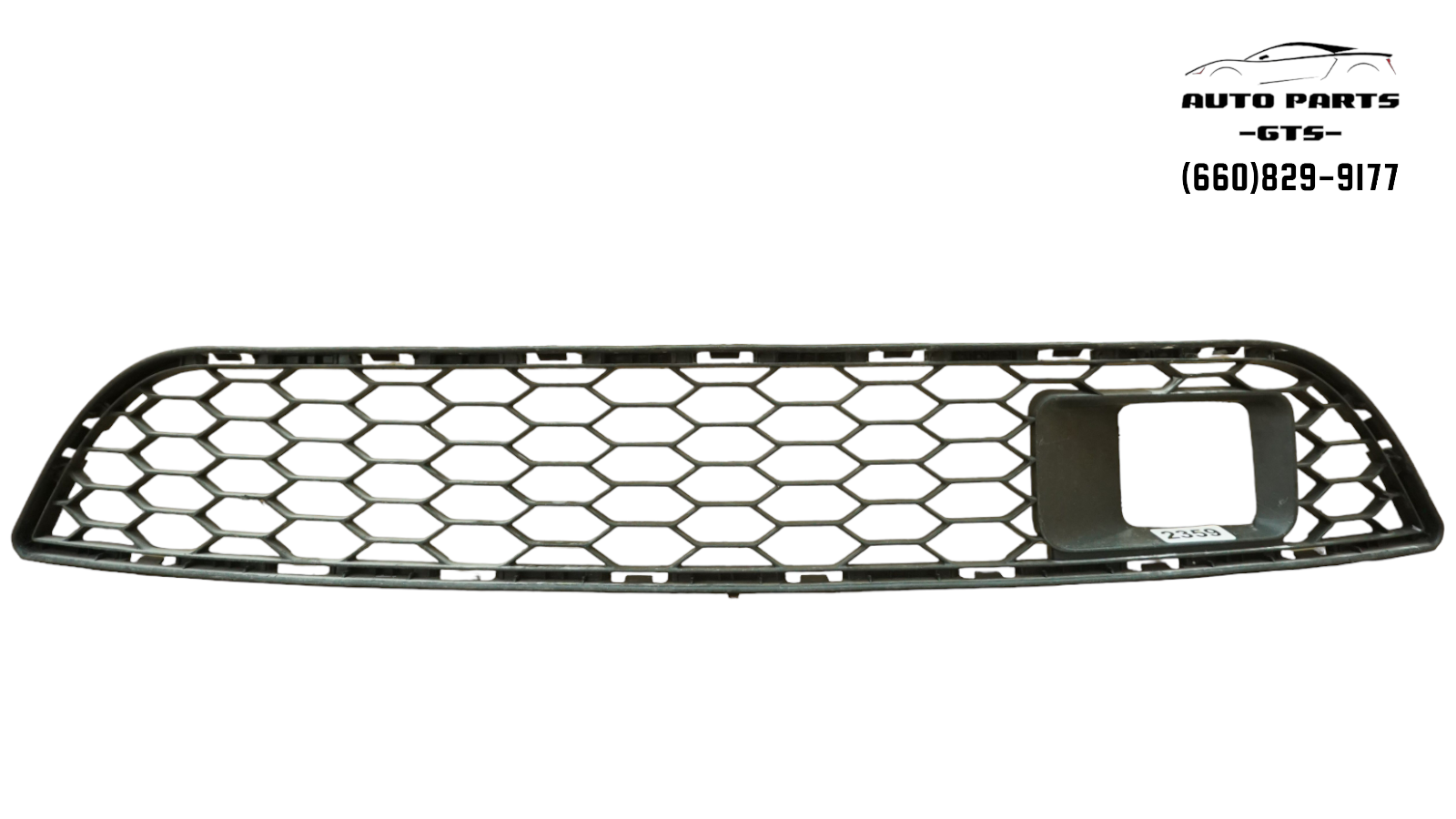 Front Bumper Lower Grille For 2015-2018 Nissan Sentra - Black Honeycomb With Sensor Hole