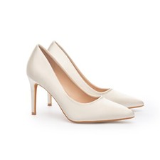 Satin Stiletto Bridal Heels 3.5"   Lovin Bridal Elegant Wedding Shoes