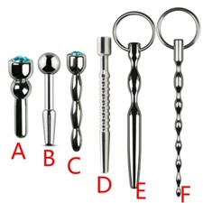 6 Sizes Male Plug Male Tube Urethral Stretching Dilator Plug
