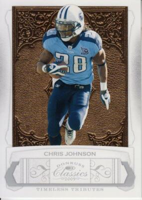 2009 Donruss Classics Timeless Tributes Silver #94 Chris Johnson Titans 019/100