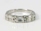 2Ct Baguette Cut Lab-Created Diamond Eternity Wedding Ring 14K White Gold Plated