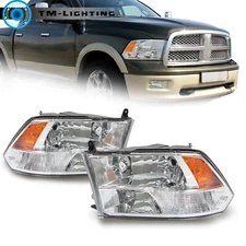 For Dodge Ram 1500 2500 3500 2009-2018 Headlights Headlamps Assembly Left&Right