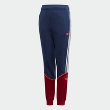 adidas Outline Kid's Track Pants - Burgundy/Indigo - FM4472 - 7 years - 15years