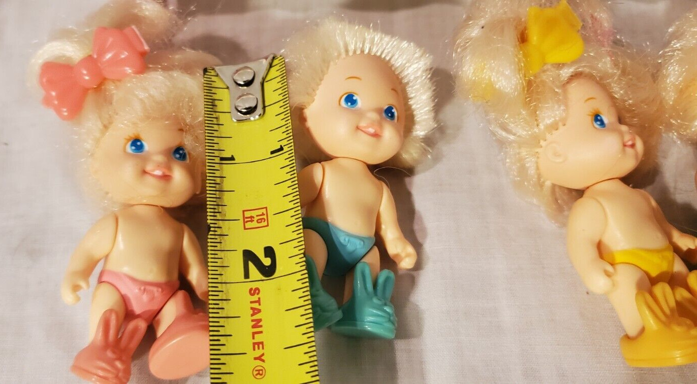 Vintage 1990 Tyco QUINTS Rocking Chair for 5 & Quints Baby Dolls Set of 5