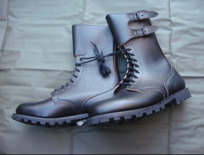 French Army Unworn Black Ranger Style Buckle Combat Boots