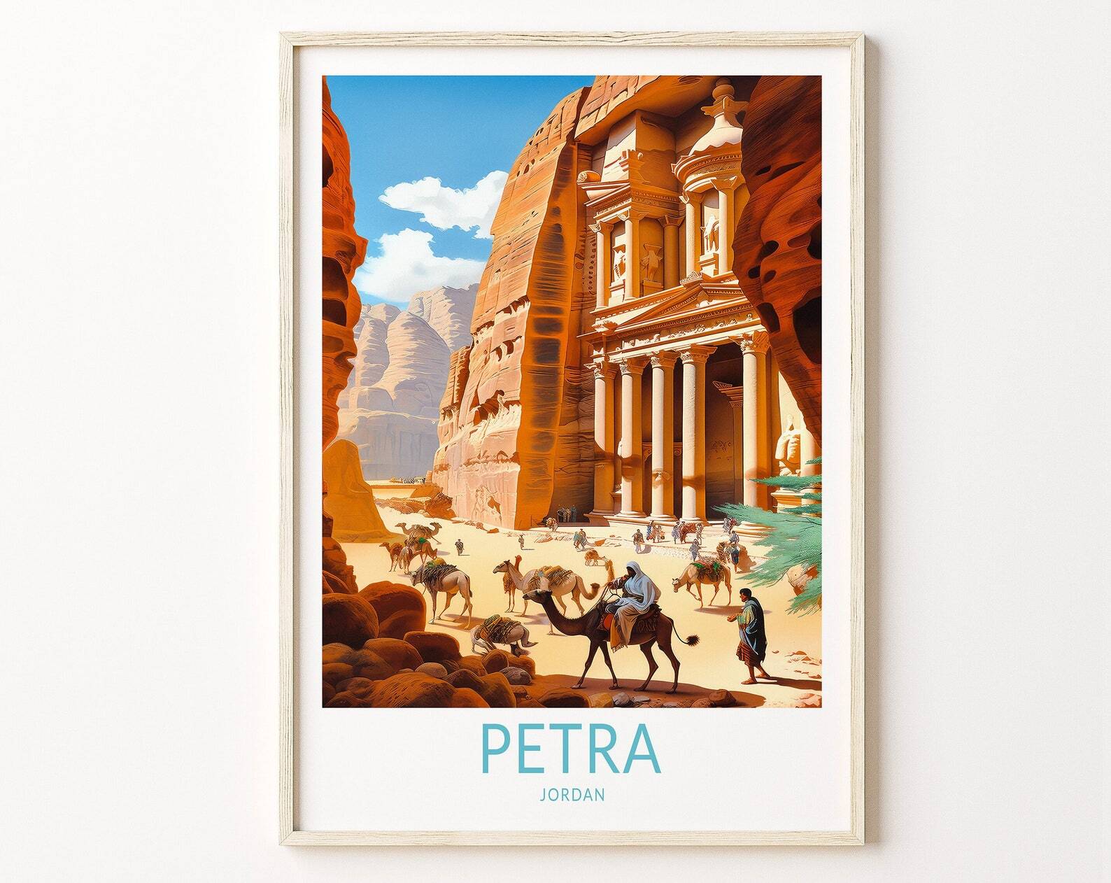 Petra Jordan Print Wall Art Petra Jordan Travel Poster Petra Wall Art Traveler