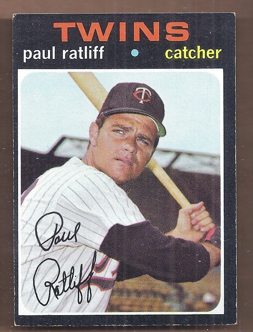1971 Topps #607 Paul Ratliff Baseball Card EX Semi-High Grade