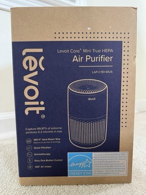 Levoit Core Mini True HEPA Air Purifier (White) 360 Air Intake & Aromatherapy
